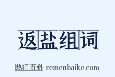 返盐组词是什么意思的图片